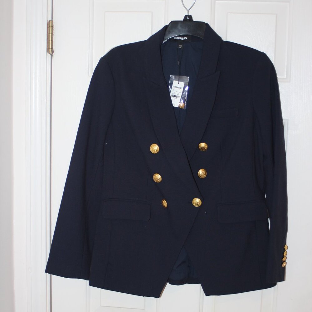 NWT Express Navy Blue Blazer